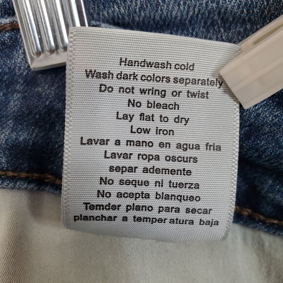 Judy Blue 16W Jeans Denim Distressed Tummy Control Skinny Fit Stretch Mid Wash - Picture 6 of 12